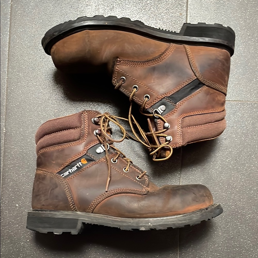 Carhartt Men's  6-Inch Steel Toe Waterproof Boots Brown, Size 8 - Picture 4 of 8